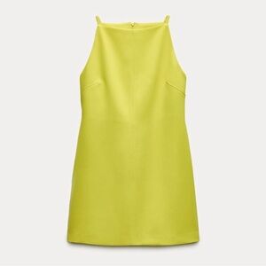 Lime Fizz Crepe Mini Dress